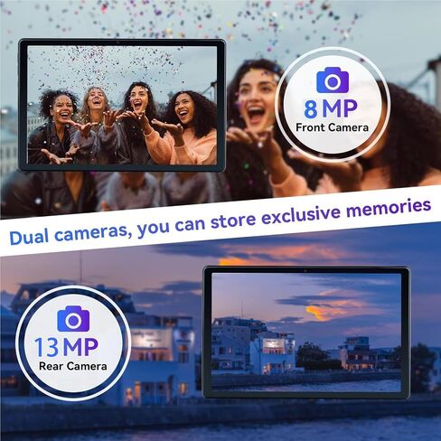 2024 Android 14 Tablet, 10.1 inch 4G Cellular Tablets with Dual Sim Slot, 14GB RAM(8+6 Virtual)+128GB ROM 1TB Expand, Octa-Core, 8+13MP Dual Camera,1280x800 Incell Screen, 5G WIFI, 7000mAh Battery in Saudi Arabia