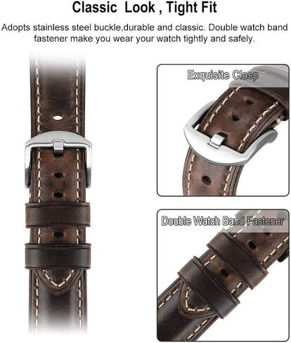 متوافق مع Apple Watch Ultra Band 42 مم 44 مم 45 مم 49 مم للرجال، حزام بديل من الجلد المحبب العلوي iWatch Series 8/7/ 6/5/ 4/3/ 2/1، SE، فائق in Saudi Arabia
