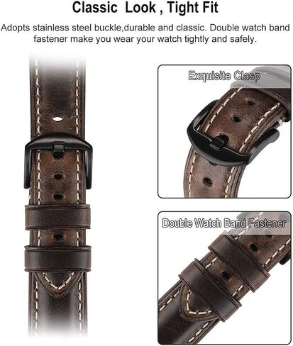 متوافق مع Apple Watch Ultra Band 42 مم 44 مم 45 مم 49 مم للرجال، حزام بديل من الجلد المحبب العلوي iWatch Series 8/7/ 6/5/ 4/3/ 2/1، SE، فائق in Saudi Arabia