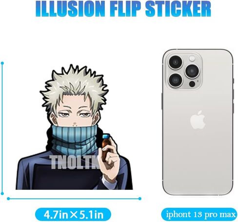 3D Motion Anime Car Decals Waterproof Stickers Anime Bumper Stickers for Car Automotive Laptop Window Ipad Skateboard Kids in Saudi Arabia