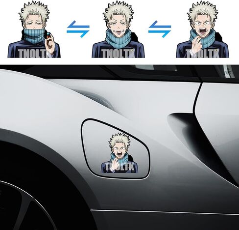 3D Motion Anime Car Decals Waterproof Stickers Anime Bumper Stickers for Car Automotive Laptop Window Ipad Skateboard Kids in Saudi Arabia