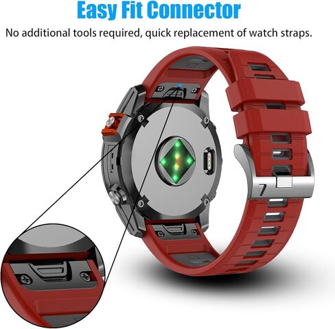 20 ملم متوافق مع سوار ساعة Garmin Fenix ​​7S 7S Pro 6S 6S Pro 5S 5S Plus، أشرطة سيليكون ناعمة لساعة Approach S70 42mm/Descent Mk3 - 43mm/epix Pro 42MM الذكية in Kuwait