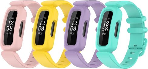 Bands Compatible with Fitbit Ace 3 Watch Strap for Kids Colorful Silicone Accessories Replacement Wristbands for Ace 3 for Boys Girls in Saudi Arabia