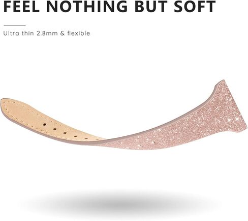 Genuine Leather Band Compatible for Apple Watch 41mm 38mm 40mm, Shiny Glitter Matte Slim Thin Leather Strap Compatible with iWatch Series 9 8 7 6 5 4 3 2 1 SE Sport Edition Women in Kuwait