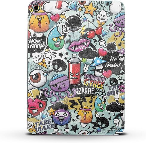 MightySkins Glossy Glitter Skin Compatible with Apple iPad 10.9" 10th Gen (2022) Full Wrap Kit - Oddballs | Protective, Durable High-Gloss Glitter Finish | Easy to Apply | Made in The USA in Saudi Arabia