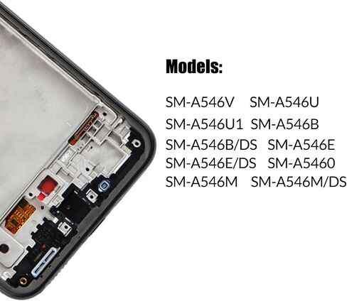 Replacement for Samsung Galaxy A54 5G LCD Screen with Frame INCELL for Samsung A546 A546U A546U1 A546E A546B A546V Touch Screen Digitizer Assembly LCD Display with Repair kit(No Fingerprint Function) in Saudi Arabia