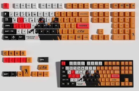 Counter Strike Key Caps - Cherry MX Keyboard Switch - Full Set - Sublimation Dye - Spacebar 6.25u in Saudi Arabia