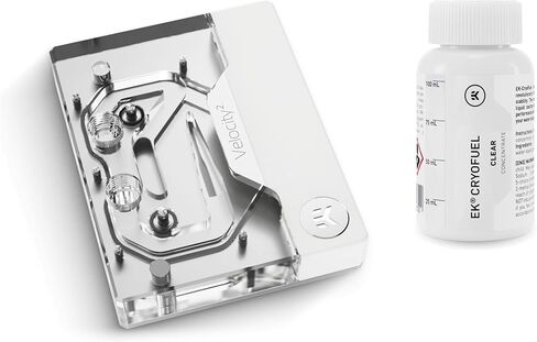 EKWB EK-Quantum Velocity 2 CPU Water Block AM5 D-RGB وEK-Cryofuel Clear Coolant Bundle، نيكل + بلكسي in Saudi Arabia