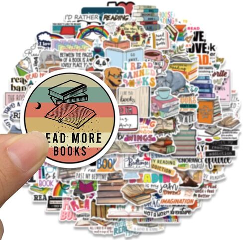 150PCS Love Reading Stickers,Cute Motivational Quote Stickers for Kids Teens Adults and Reading Lovers,Waterproof Vinyl Bookish Decals for Water Bottles Laptop Phone Computer Cup Guitar in Kuwait
