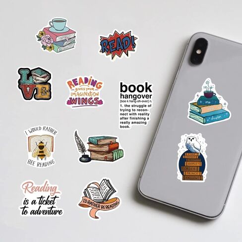 150PCS Love Reading Stickers,Cute Motivational Quote Stickers for Kids Teens Adults and Reading Lovers,Waterproof Vinyl Bookish Decals for Water Bottles Laptop Phone Computer Cup Guitar in Kuwait