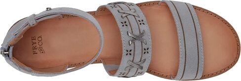 Frye and Co. Women's Evie Whipstitch 2 Band Sandal Flat in Saudi Arabia