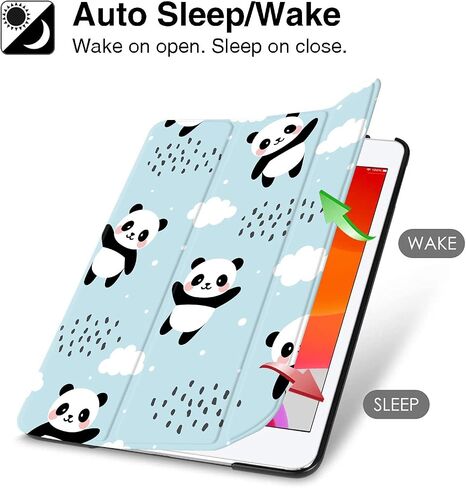 Hi Space iPad 9th 8th 7th Generation Case iPad 10.2 Case 2021 2020 2019 Teal Mountain with Pencil Holder, Watercolor Scenery Shockproof Cover Auto Sleep Wake for A2270 A2428 A2429 A2197 A2198 A2200 in Saudi Arabia