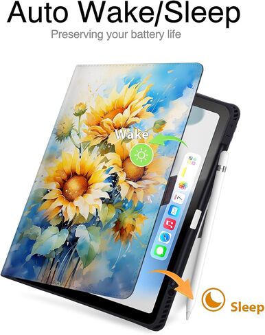 Case for New iPad Pro 12.9 2020/2018 with Pen Holder[Support 2nd Pencil Charging], Full Body Protective Cover Case for iPad 12.9, Hummingbird in Saudi Arabia