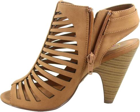 FZ-Shaky-s Women's Sexy Strappy Peep Toe Slingback Buckle Chunky Heel Sandal Shoes in Saudi Arabia