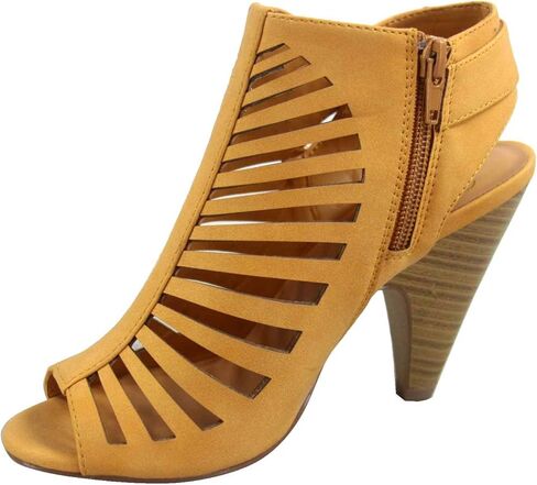 FZ-Shaky-s Women's Sexy Strappy Peep Toe Slingback Buckle Chunky Heel Sandal Shoes in Saudi Arabia