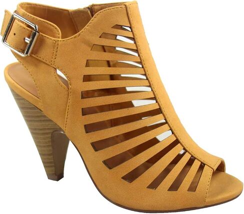 FZ-Shaky-s Women's Sexy Strappy Peep Toe Slingback Buckle Chunky Heel Sandal Shoes in Saudi Arabia