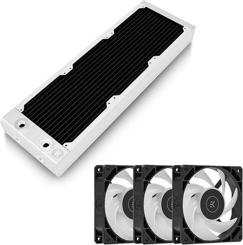 EKWB EK-Quantum Surface P360M Radiator and EK-Loop Fan FPT 120 D-RGB Black Fan Bundle, White in Saudi Arabia