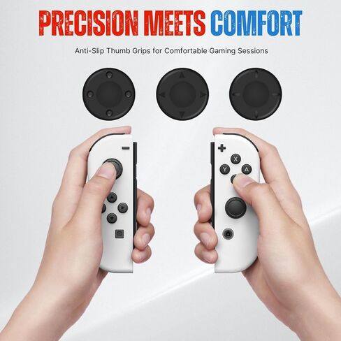 غطاء غبار TNP Switch - طقم مقاوم للغبار لجهاز Nintendo Switch / OLED - حزمة غطاء لمنع الغبار مع مجموعة سدادات مطاطية ناعمة 11x وأغطية قبضة إبهام 3x لـ Switch / OLED Joy Con in Saudi Arabia
