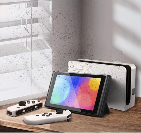 غطاء غبار TNP Switch - طقم مقاوم للغبار لجهاز Nintendo Switch / OLED - حزمة غطاء لمنع الغبار مع مجموعة سدادات مطاطية ناعمة 11x وأغطية قبضة إبهام 3x لـ Switch / OLED Joy Con in Saudi Arabia