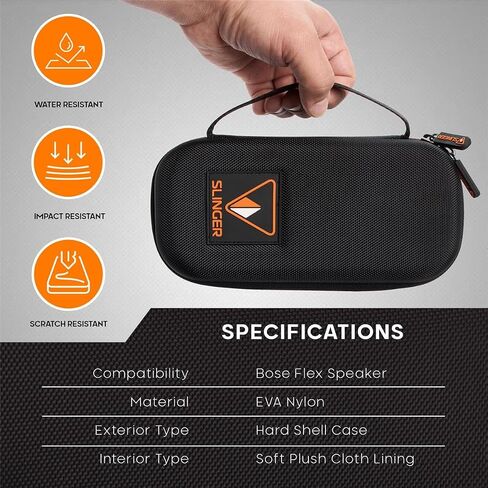 Bose SoundLink Flex Bluetooth Speaker, Portable Speaker with Microphone, Wireless Waterproof Speaker for Travel, Outdoor and Pool Use with Slinger Hard Travel Case & USB Plug (Stone Blue) in Saudi Arabia