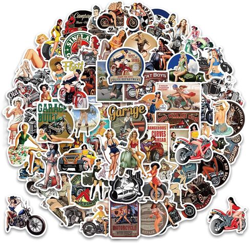 Sexy Anime Girl Stickers 200Pcs Hot Girl Stickers for Adults, Waterproof Vinyl Beauty Stickers Decals for Laptop Water Bottle Scrapbook Luggage in Saudi Arabia