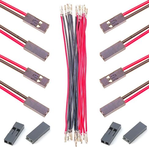 Dupont 2.54mm Wire Female to Female Dupont Connector & 22AWG Pre-Crimped Cable, Single Row 1/2/3/4/5/6/7/8/9/10P JST Connector with Length of 10/30/50/100cm Dupont Wire (5Pcs FF 3P-100CM) in Saudi Arabia