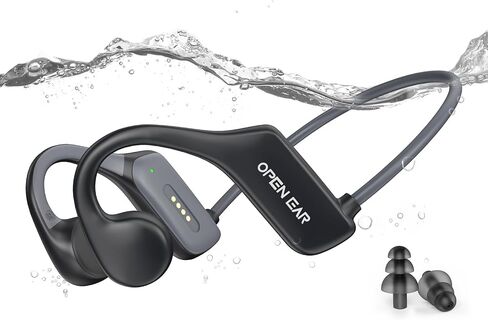 Bone Conduction Headphones, IP68 Professional Waterproof Headphones Swimming Built-in MP3 16G Player, Bluetooth 5.3 Headphones, Comfort&Lightweight Open Ear Headphones for Workout, Running,Cycling in Saudi Arabia