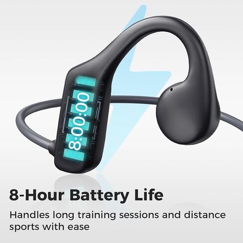 Bone Conduction Headphones, IP68 Professional Waterproof Headphones Swimming Built-in MP3 16G Player, Bluetooth 5.3 Headphones, Comfort&Lightweight Open Ear Headphones for Workout, Running,Cycling in Saudi Arabia
