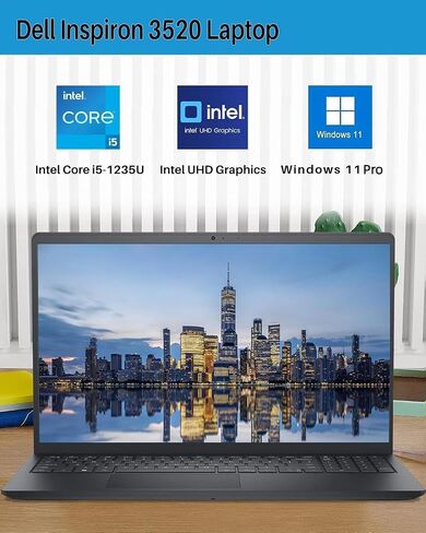 Dell Inspiron 15 3520 Laptop Computer, 15.6" 120Hz IPS FHD, 16GB RAM, 1TB SSD, Intel i3-1215U Up to 4.40 GHz, Students and Business Laptops with Microsoft Office Lifetime License & Windows 11 Pro in Saudi Arabia