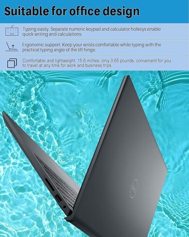 Dell Inspiron 15 3520 Laptop Computer, 15.6" 120Hz IPS FHD, 16GB RAM, 1TB SSD, Intel i3-1215U Up to 4.40 GHz, Students and Business Laptops with Microsoft Office Lifetime License & Windows 11 Pro in Saudi Arabia