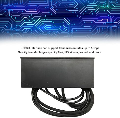 لوحة أمامية 5.25 بوصة USB C Hub، USB2.0 2 USB3.0 عالية السرعة 5.25 بوصة لوحة توسيع الكمبيوتر 4 منافذ in Kuwait