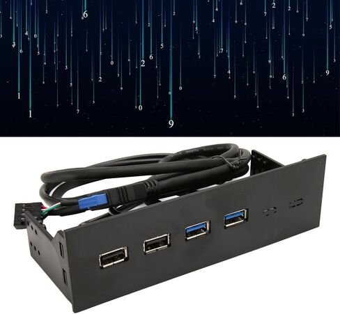 لوحة أمامية 5.25 بوصة USB C Hub، USB2.0 2 USB3.0 عالية السرعة 5.25 بوصة لوحة توسيع الكمبيوتر 4 منافذ in Kuwait