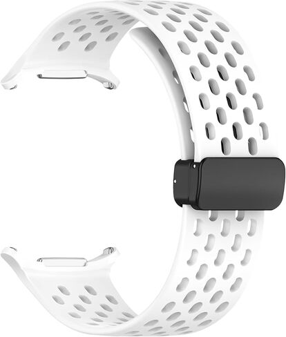 Magnetic Anti Sweat Sport Band Compatible with Samsung Galaxy Watch Ultra 47mm(2024), Waterproof Breathable Soft Silicone Bands for Men Women in Saudi Arabia