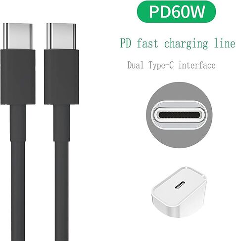 Adhiper USB C to USB C PVC 3A Profession Computer Charging Cable and Data Synchronization Cable for Thinkpad/Thinkbook/Ideapad/Yoga/Series for Lenovo Series,for iPad Pro/Air/Galaxy S23/Pixel(1m) in Saudi Arabia