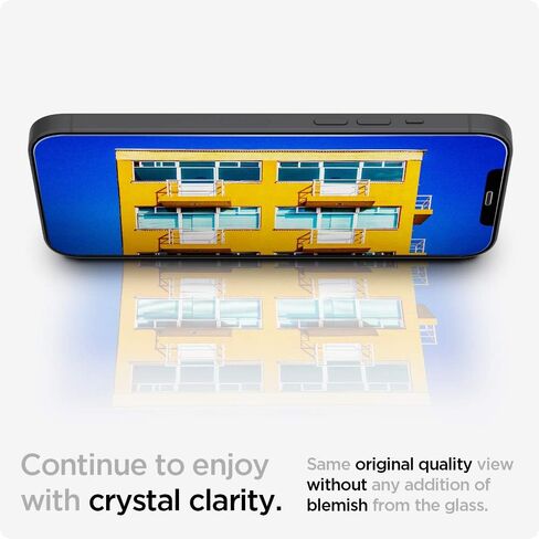 واقي شاشة من الزجاج المقوى من Spigen [GlasTR EZ FIT] مصمم لهاتف iPhone 12 mini - حماية المستشعر / عبوتين in Kuwait