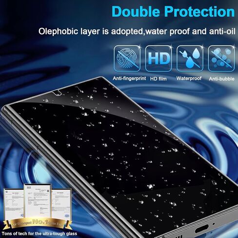 [عبوة من قطعتين+1] واقي شاشة فائق الخصوصية لهاتف Galaxy Note 20، فتح ببصمة الإصبع، طبقة شفافة عالية الدقة مضادة للتجسس لهاتف Samsung Galaxy Note 20 Ultra 5G واقي شاشة كاميرا من الزجاج المقوى in Saudi Arabia