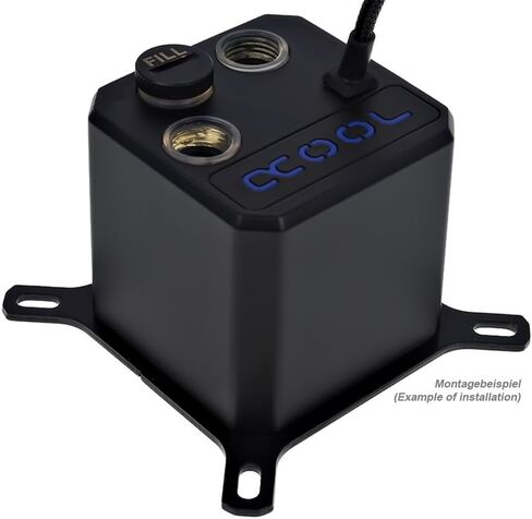 Alphacool Eisbaer (Solo) CPU Water Block and Pump and Thermal Grizzly AM5 Contact Sealing Frame Bundle, Black in Saudi Arabia