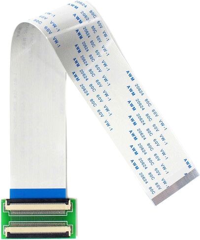 VSDISPLAY 60Pin to 60Pin ZIF 0.5mm Pitch Connector Adapter with Extension Flat Cable FFC Extend(Length 200mm) in Saudi Arabia