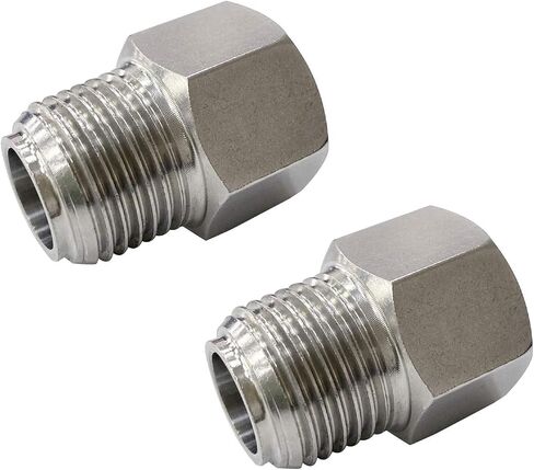 gotonovo NPT 1/2 Female Thread to 1/2 Inch Male Thread Pipe Fitting Converter Adapter Solid Brass 2 Pack in Saudi Arabia
