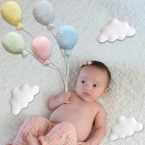 Newborn Photography Props Felt Clouds Decors Photo Props Photoshoot Unisex Baby Boys Girls Photo Prop in Saudi Arabia