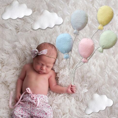 Newborn Photography Props Felt Clouds Decors Photo Props Photoshoot Unisex Baby Boys Girls Photo Prop in Saudi Arabia