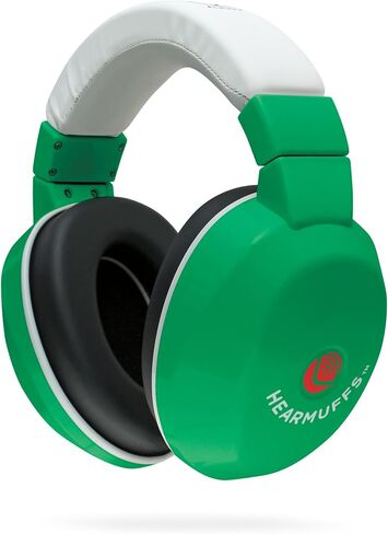 Lucid Audio HearMuffs Kids Hearing Protection Green/White (Over-the-ear Sound Protection Ear Muffs Ages 5+) in Saudi Arabia