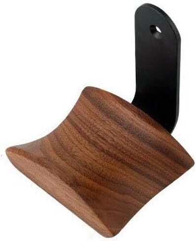 Headphone Hanger Headset Stand Hook Walnut Wood Headphone Holder Rack Hook Desk Tabletop Wall Mount Tape Under-Desk Headphone Hanger Holder, Universal Fit (Wall Mount) in Saudi Arabia