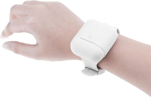 أحدث سوار معصم لعام 2021 لأجهزة AirPods/AirPods 2، غطاء حزام رياضي متوافق مع Apple Airpods 1st و2nd، حافظة شحن لاسلكية محمولة كاملة الحماية من السيليكون (أسود) in Saudi Arabia
