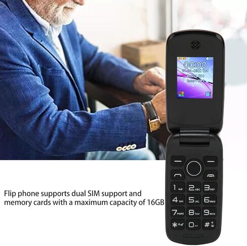 هاتف محمول قابل للطي، هاتف خلوي قابل للطي لكبار السن، هاتف خلوي كبير مفتوح GSM مع زر كبير، هاتف قابل للطي غير مؤمّن، BT، ثنائي الشريحة، هدايا (الولايات المتحدة) in Saudi Arabia