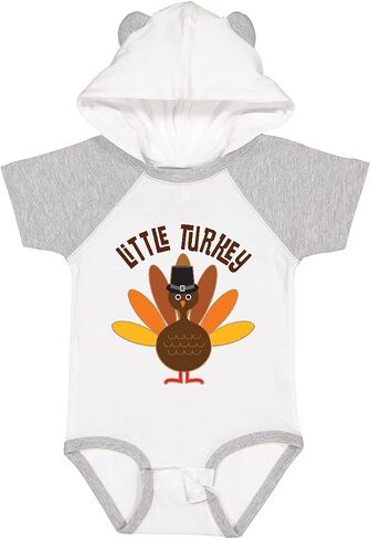 inktastic Little Turkey Thanksgiving Baby Bodysuit in Saudi Arabia