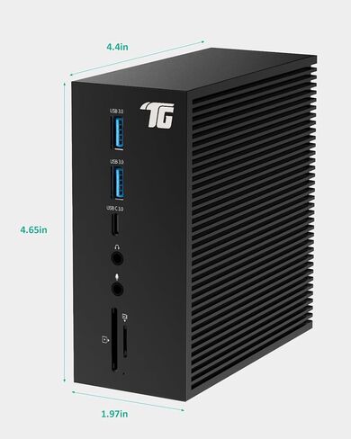 USB C Docking Station, Triple Display 17-in-1 Dock with DisplayPort, 2 HDMI, 6 USB, LAN, SD/TF Card Readers, 60W Charging, Audio in and Out, DC Input for Windows/MacOS Laptops in Saudi Arabia