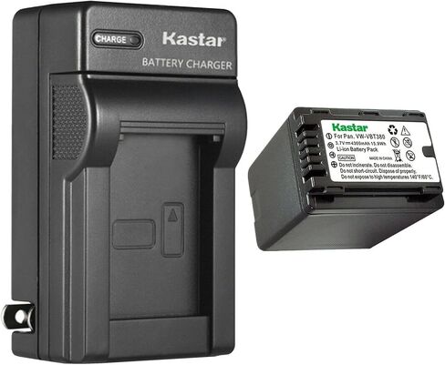 بطارية بديلة من 3 عبوات وشاحن حائط تيار متردد من Kastar لباناسونيك HC-V750، HC-V750M، HC-V750K، HC-V770، HC-V770K، HC-V770GK، HC-V770MGK، HC-V800، HC-V800K، HC- VX1، HC-VX1K، HC-VX870، HC-VX870K in Saudi Arabia