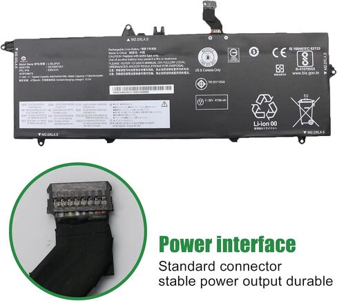 02DL013 L18L3PD1 SB10K97651 استبدال بطارية الكمبيوتر المحمول لينوفو ثينك باد T490s T495s T14s Gen 1 2020 Series 02DL014 L18M3PD1 SB10K97652 02DL015 L18M3PD2 02DL016 L18C3PD1 11.58V 57Wh in Saudi Arabia