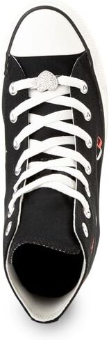 حذاء رياضي Chuck Taylor All Star Hi Top للسيدات من Converse، أسود/أبيض عتيق/Fever Dream، مقاس 8.5 in Saudi Arabia